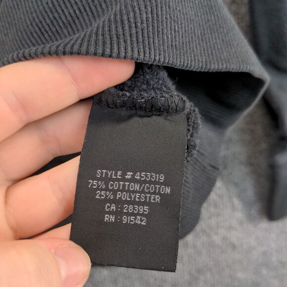 BRP Mens 1/4 Zip Pullover Sweatshirt Black Small Ski Doo Graphic Fleece - Picture 10 of 13